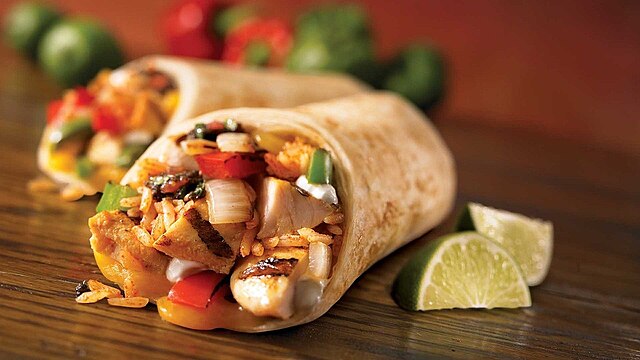 Burrito meal